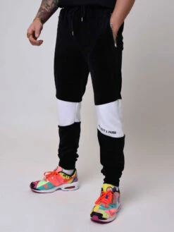 Pantalon De Jogging Color-block -Monsieur Chic Soldes Boutique 1940047 4