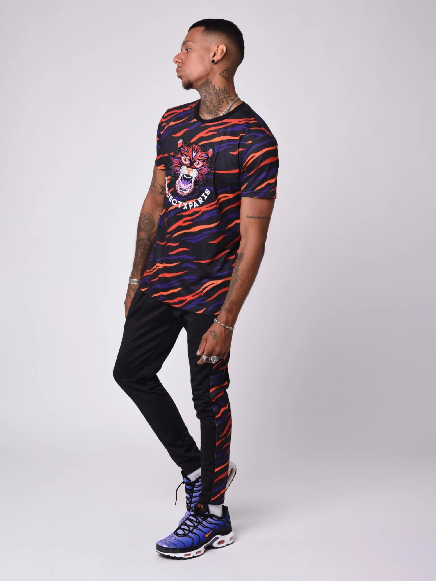 Pantalon De Jogging Avec Empiècement à Motif Savane Sur Le Côté 4 Pantalon De Jogging Avec Empiècement à Motif Savane Sur Le Côté – Image 2