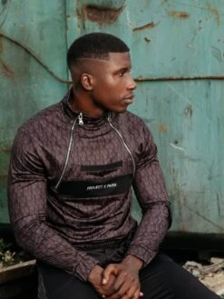 Sweat Style Coupe Vent Motif Monogramme -Monsieur Chic Soldes Boutique 2020085 5