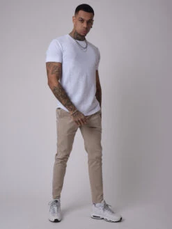 Pantalon Basic Cintré Pipping Contrasté Côtés -Monsieur Chic Soldes Boutique 2040071 3