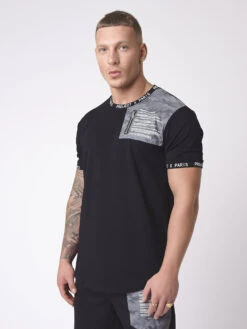 Tee-shirt Empiècement Militaire Reflect 12 Tee-shirt Empiècement Militaire Reflect -Monsieur Chic Soldes Boutique 2110148 4