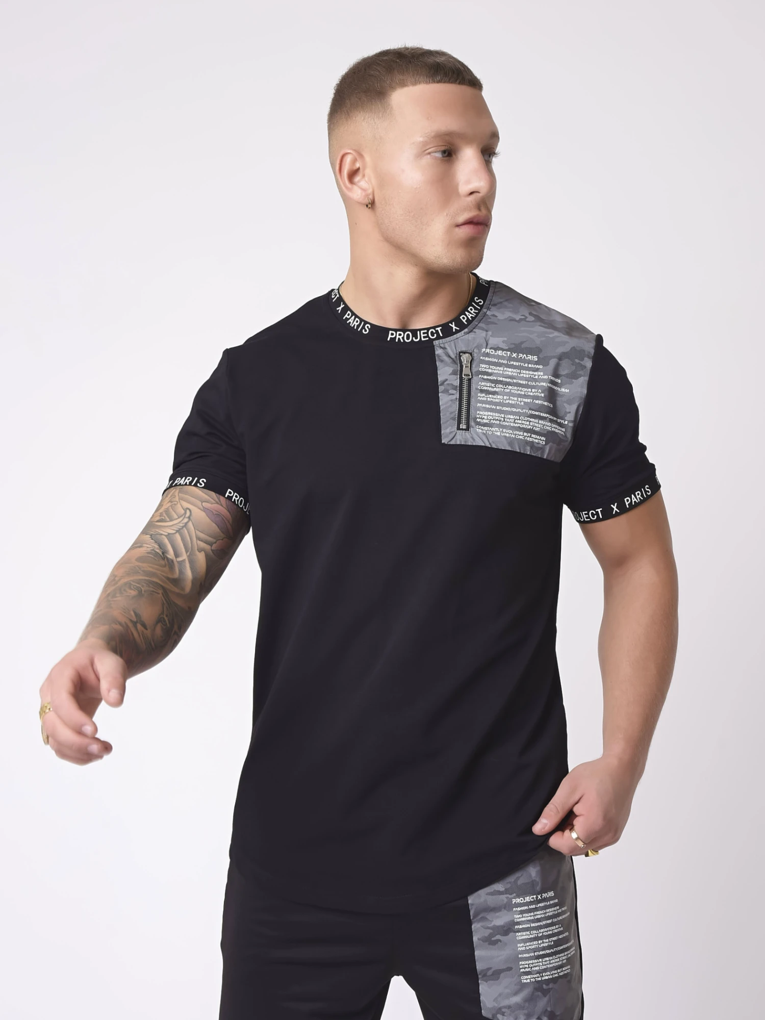 Tee-shirt Empiècement Militaire Reflect 3 Tee-shirt Empiècement Militaire Reflect