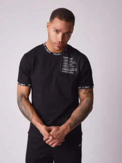 Tee-shirt Empiècement Ton Sur Ton Nylon 8 Tee-shirt Empiècement Ton Sur Ton Nylon -Monsieur Chic Soldes Boutique 2110149 1