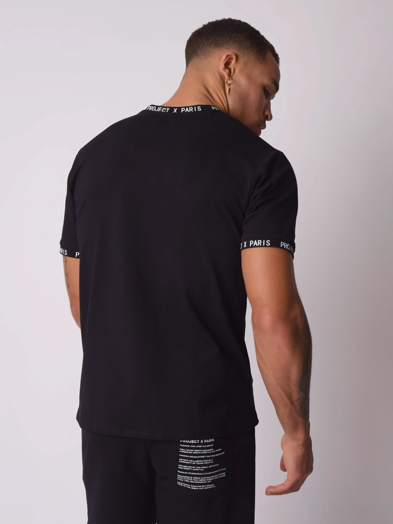 Tee-shirt Empiècement Ton Sur Ton Nylon 6 Tee-shirt Empiècement Ton Sur Ton Nylon – Image 4