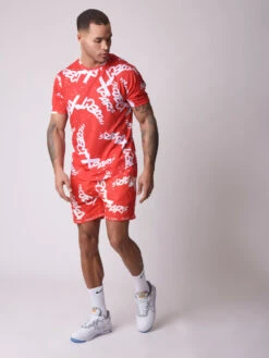 Tee-shirt Logo Typo Marquage Graffiti -Monsieur Chic Soldes Boutique 2110161 4