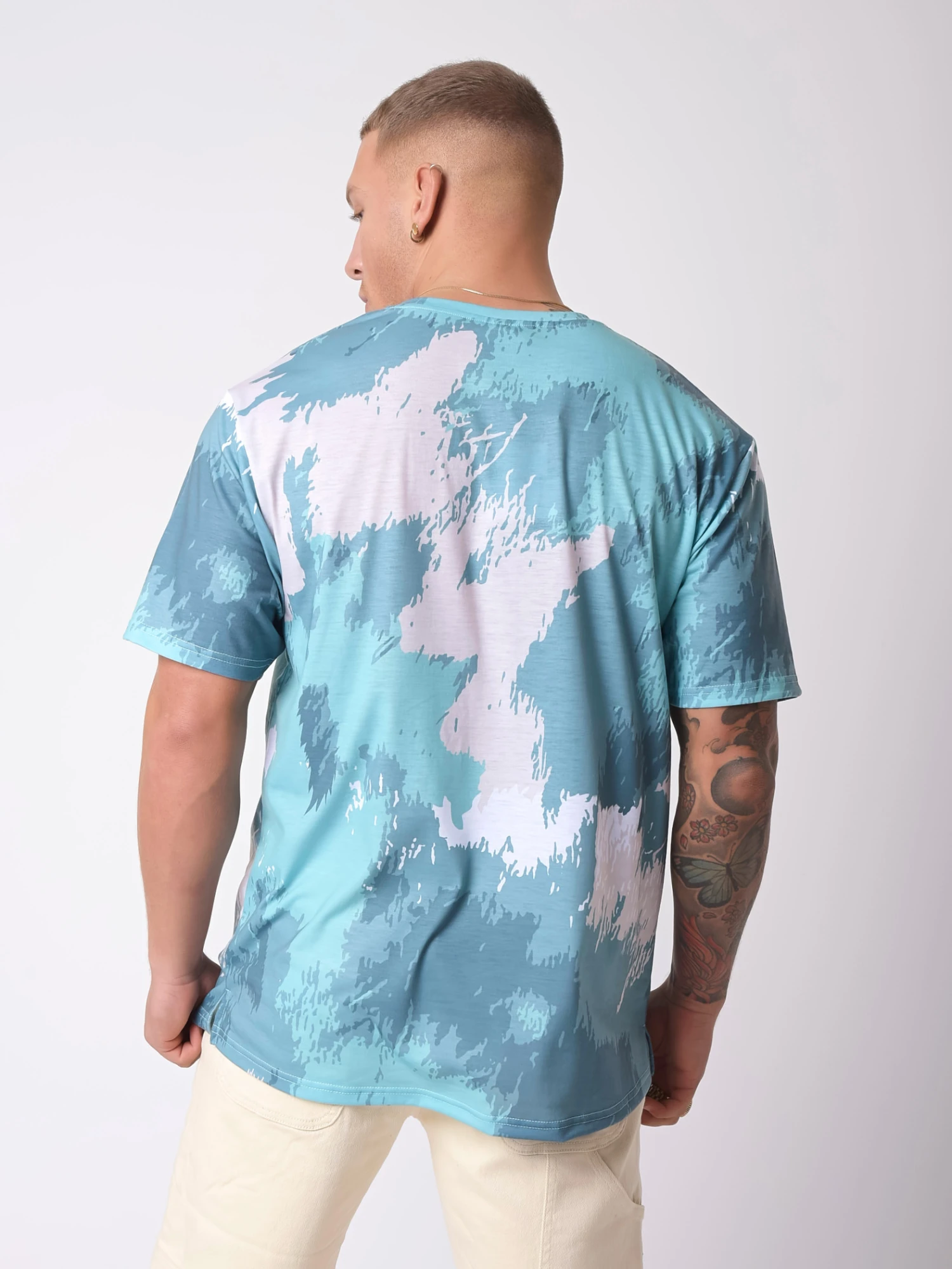 Tee-shirt Motif Effet Peinture Abstrait 4 Tee-shirt Motif Effet Peinture Abstrait – Image 2