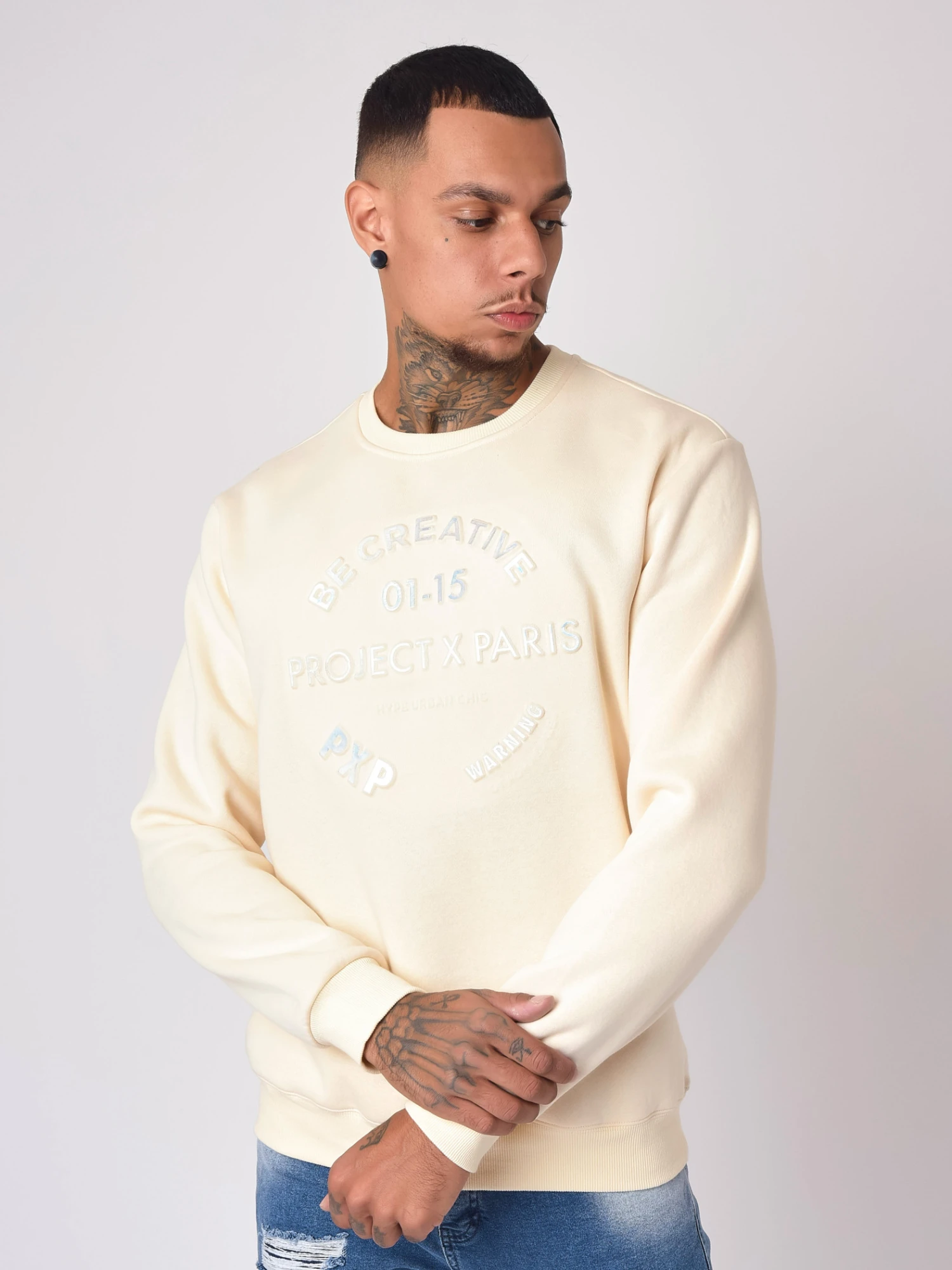 Sweat Avec Logo Relief Irisé 7 Sweat Avec Logo Relief Irisé – Image 5