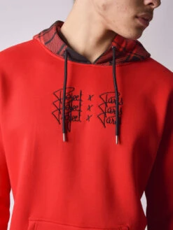 Hoodie Capuche à Carreaux Bicolore -Monsieur Chic Soldes Boutique 2120106 4