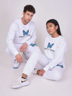 Sweat Impression Papillon -Monsieur Chic Soldes Boutique 2120109 1