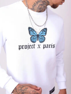 Sweat Impression Papillon -Monsieur Chic Soldes Boutique 2120109 2