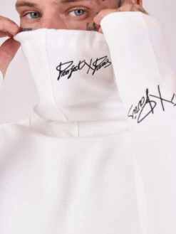 Pull Col Roulé Logo Broderie -Monsieur Chic Soldes Boutique 2120130 2