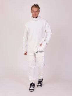 Pull Col Roulé Logo Broderie -Monsieur Chic Soldes Boutique 2120130 3