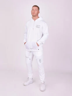 Sweat à Capuche Bi-matière -Monsieur Chic Soldes Boutique 2120131 2