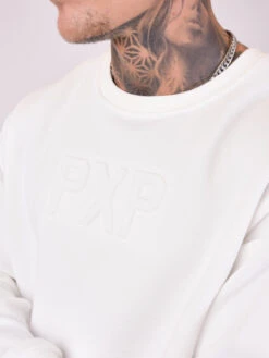Sweat Col Rond Logo Embossage Relief -Monsieur Chic Soldes Boutique 2120205 6