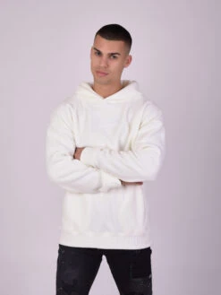 Sweat à Capuche Polaire Double Logo -Monsieur Chic Soldes Boutique 2120207 3