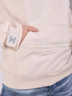 Sweat à Capuche Avec Poche Kangourou Matelassé -Monsieur Chic Soldes Boutique 2120209 2