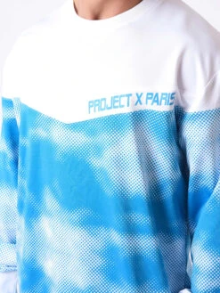 Sweat Col Rond Impression Nuage