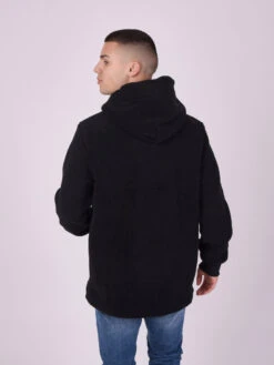 Sweat à Capuche Type Pilou Logo Embossé -Monsieur Chic Soldes Boutique 2120224 1