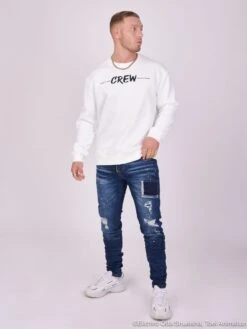 Sweat Col Rond One Piece CREW -Monsieur Chic Soldes Boutique 2120229 2