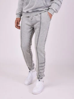 Bas De Jogging Wash Délavé -Monsieur Chic Soldes Boutique 2140132 3