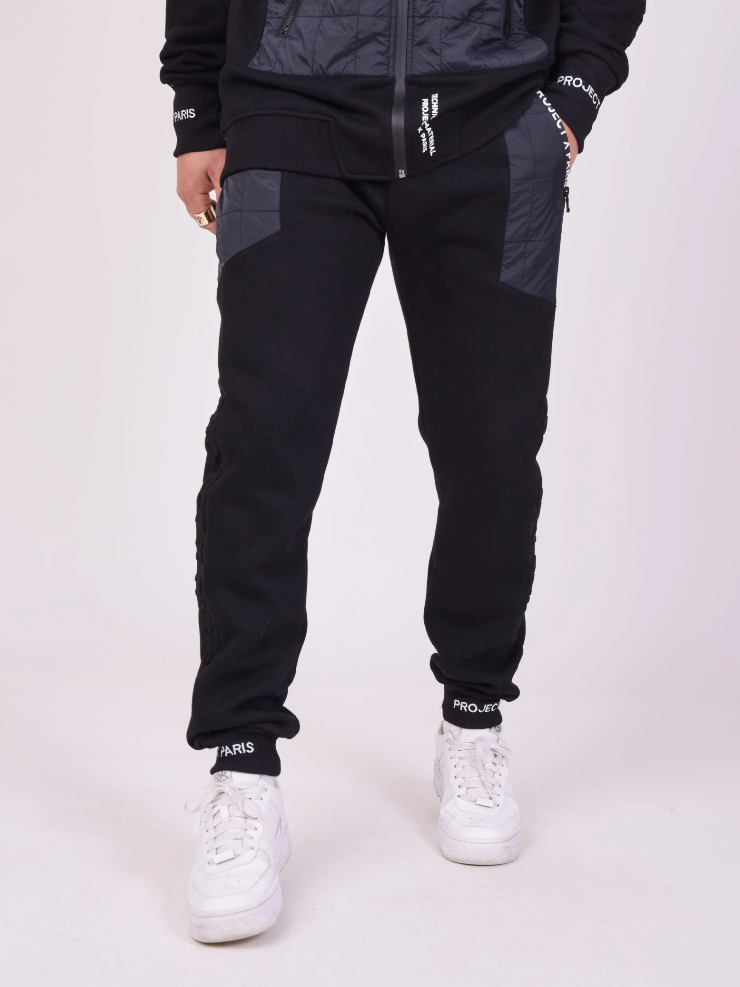 Bas De Jogging Empiècement Matelassage 3 Bas De Jogging Empiècement Matelassage