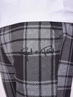 Bas De Jogging à Carreaux Bicolore -Monsieur Chic Soldes Boutique 2140149 4