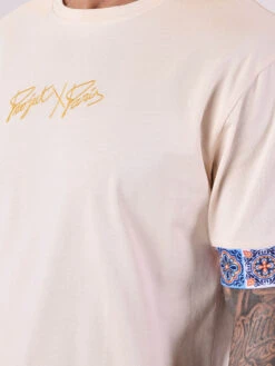 Tee-shirt Manches Courtes Avec Motifs "azulejos" -Monsieur Chic Soldes Boutique 2210188 5