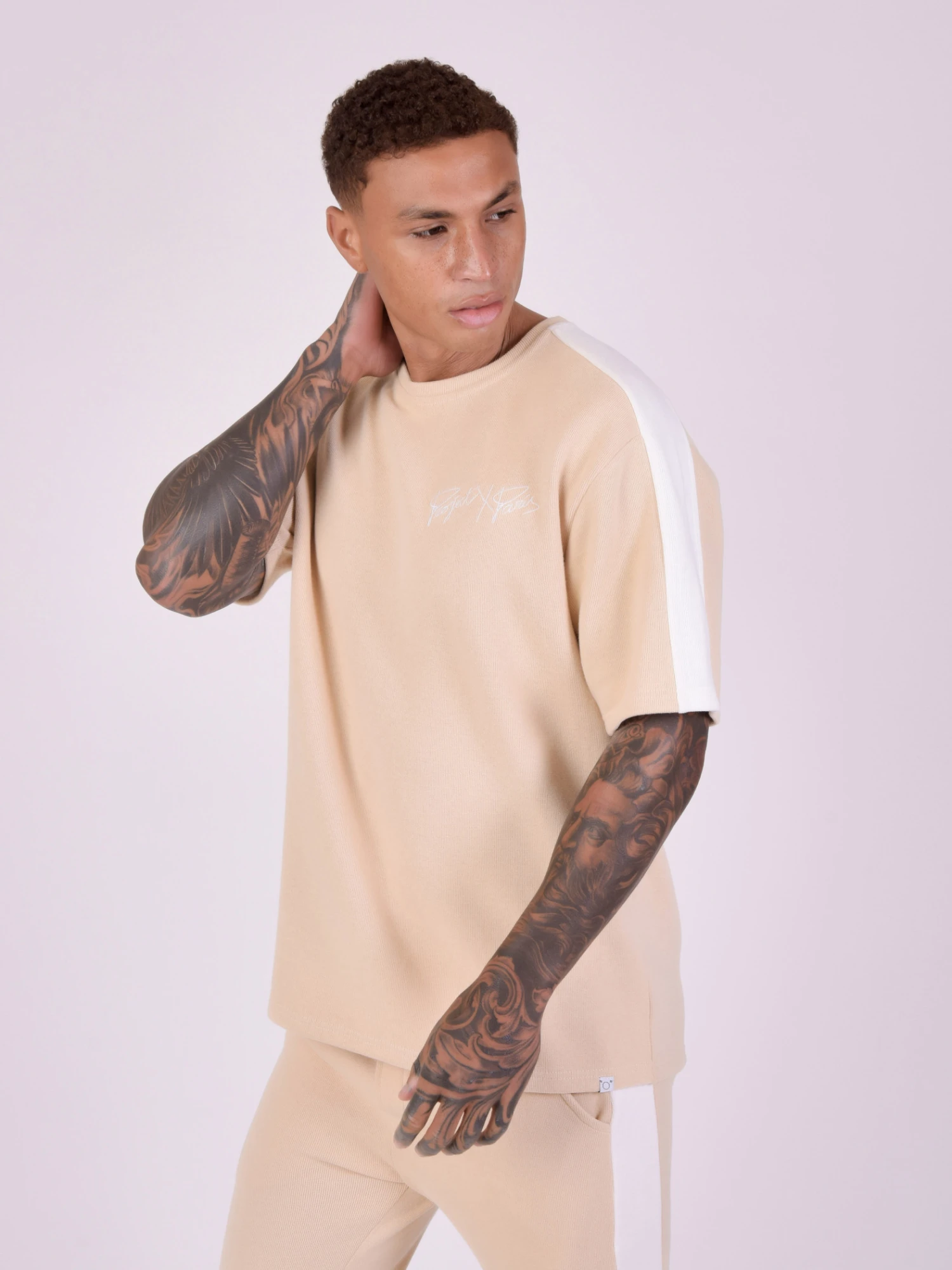 Tee-shirt Bicolore Style Maille 5 Tee-shirt Bicolore Style Maille – Image 3