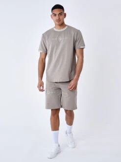 Tee-shirt Uni Avec Bande Logo -Monsieur Chic Soldes Boutique 2210218 6