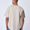 Tee-shirt Oversize Effet Color Block -Monsieur Chic Soldes Boutique 2210225