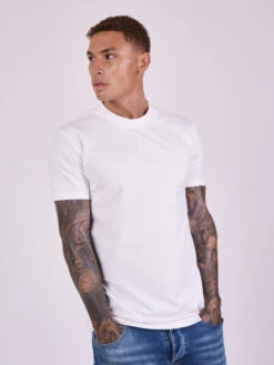 T-shirt With Technical Collar -Monsieur Chic Soldes Boutique 2210303 3