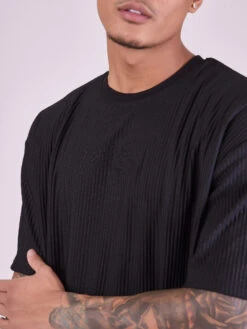 Tee-shirt Oversize En Matière Texturé -Monsieur Chic Soldes Boutique 2210306 11