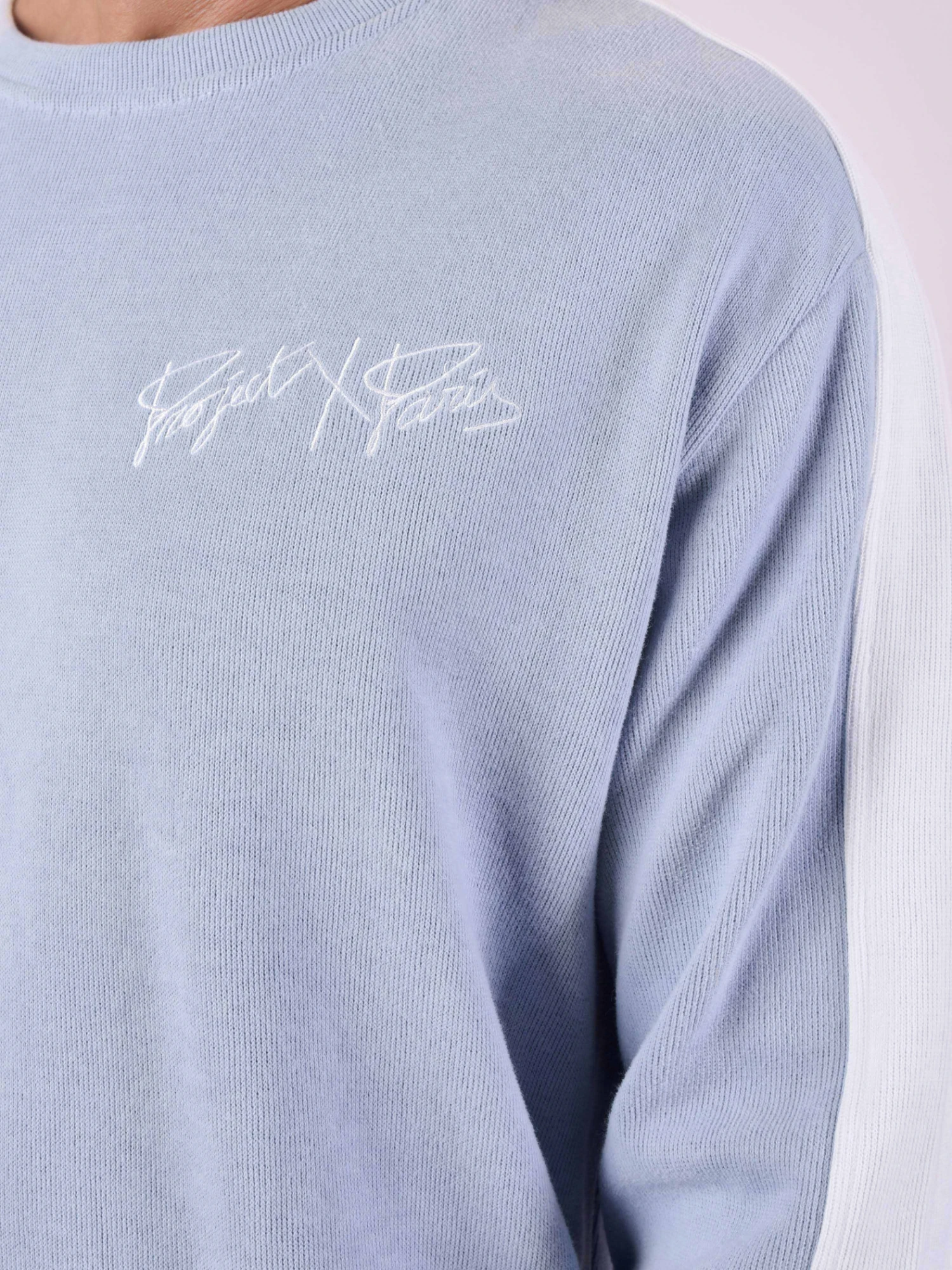 Sweat Col Rond En Maille Avec Bande Sur Le Côté 5 Sweat Col Rond En Maille Avec Bande Sur Le Côté – Image 3