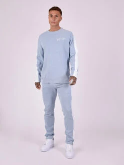 Sweat Col Rond En Maille Avec Bande Sur Le Côté 11 Sweat Col Rond En Maille Avec Bande Sur Le Côté -Monsieur Chic Soldes Boutique 2220137 3