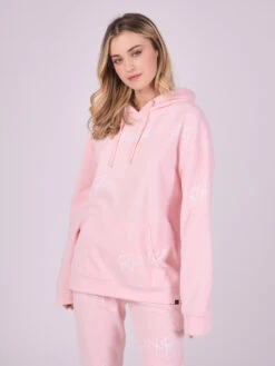 Sweat à Capuche Soft Avec Broderie Logo All Over -Monsieur Chic Soldes Boutique 2220138 11