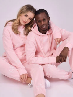 Sweat à Capuche Soft Avec Broderie Logo All Over -Monsieur Chic Soldes Boutique 2220138 13