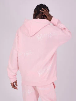 Sweat à Capuche Soft Avec Broderie Logo All Over -Monsieur Chic Soldes Boutique 2220138 2