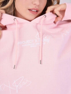 Sweat à Capuche Soft Avec Broderie Logo All Over -Monsieur Chic Soldes Boutique 2220138 7
