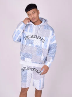 Sweat à Capuche Avec Motif "bandana" -Monsieur Chic Soldes Boutique 2220140 4