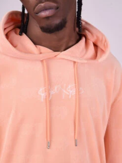 Sweat à Capuche En Velour Gaufré -Monsieur Chic Soldes Boutique 2220145 2