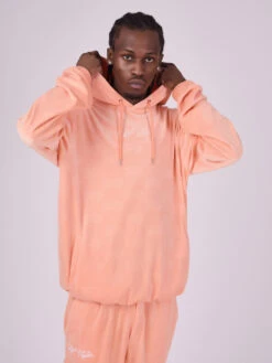 Sweat à Capuche En Velour Gaufré -Monsieur Chic Soldes Boutique 2220145 5