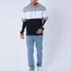 Sweatshirt à Capuche Colorblock -Monsieur Chic Soldes Boutique 2220151