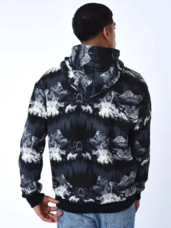 Sweat à Capuche Oversize A Motif Paysage 12 Sweat à Capuche Oversize A Motif Paysage -Monsieur Chic Soldes Boutique 2220154 4