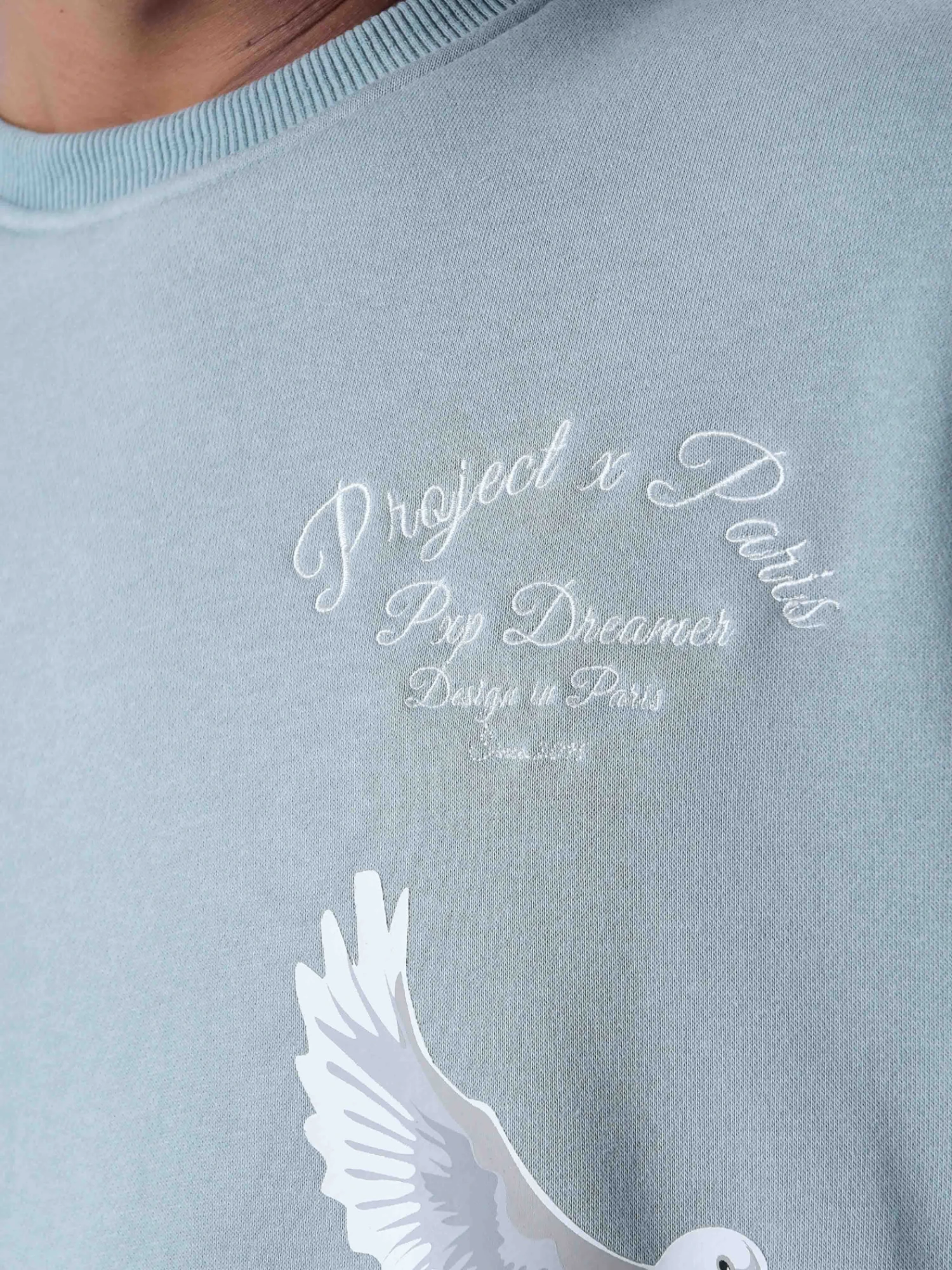 Sweatshirt Loose à Motif Colombes 4 Sweatshirt Loose à Motif Colombes – Image 2