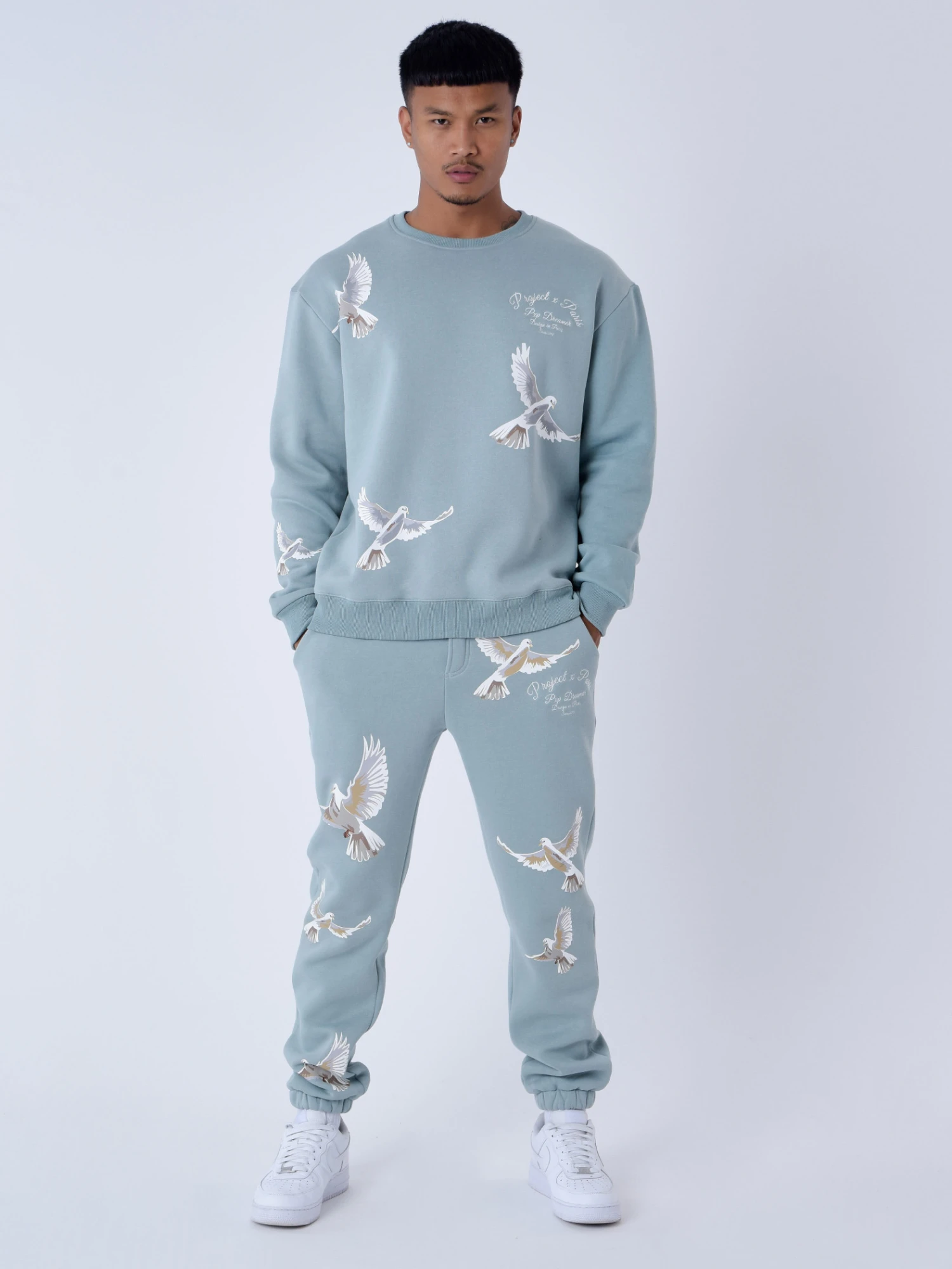 Sweatshirt Loose à Motif Colombes 7 Sweatshirt Loose à Motif Colombes – Image 5