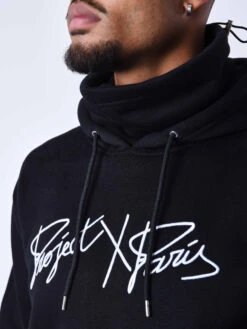 Sweat Col Roulé à Capuche En Maille -Monsieur Chic Soldes Boutique 2220178 4