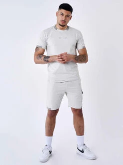 Tee-shirt Avec Bande Contrastée Logotée -Monsieur Chic Soldes Boutique 2310035 2