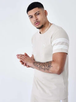 Tee-shirt Bande Cousu -Monsieur Chic Soldes Boutique 2310037 1