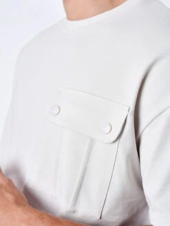 Tee Shirt à Poche Contrasté -Monsieur Chic Soldes Boutique 2310060 2