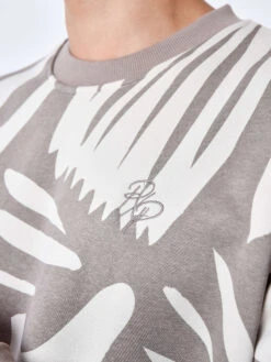 Sweat Col Rond Motif All Over Végétal Abstrait 13 Sweat Col Rond Motif All Over Végétal Abstrait -Monsieur Chic Soldes Boutique 2310075 5